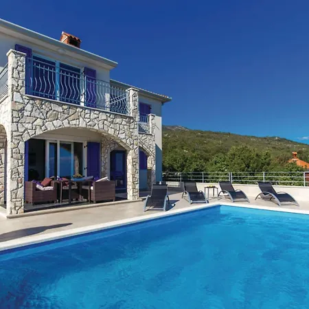 Villablu2 Doppelhaushaelfte Fantastic Seaview, Pool Hébergement de vacances Zagorje